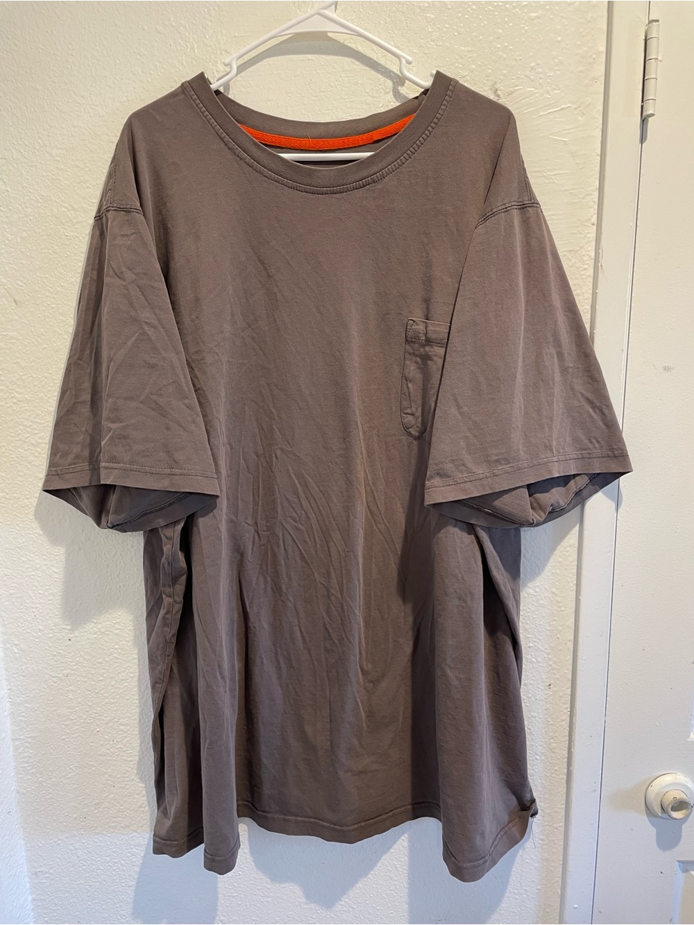 Boulder Creek Shirt Mens 3XL Brown Short Sleeve Pocket Tee Workwear Big Tall